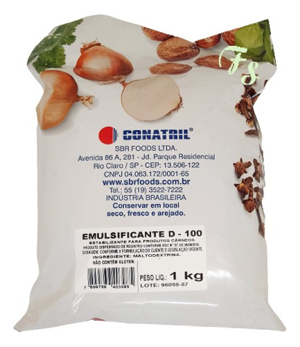 Emulsificante D-100 Para Salame Italiano Conatril 1 Kg