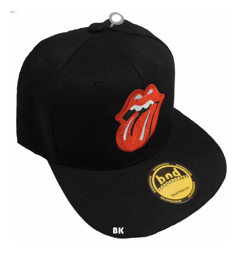 The Rolling Stones Gorra Visera Plana Md Logo Rock Bk