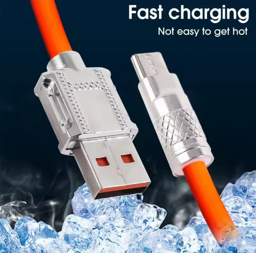 Cable Carga Rapida Tipo C Android Uso Rudo 2m (azul) Azul Acero