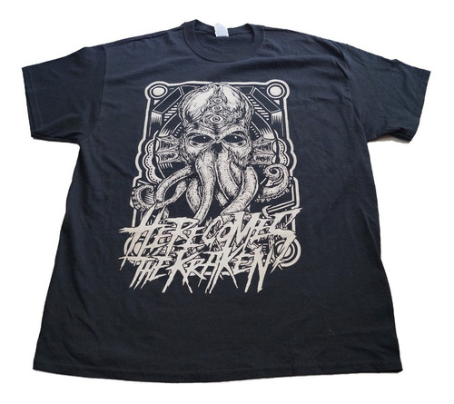 Camiseta Here Comes The Kraken Importada Rock Activity
