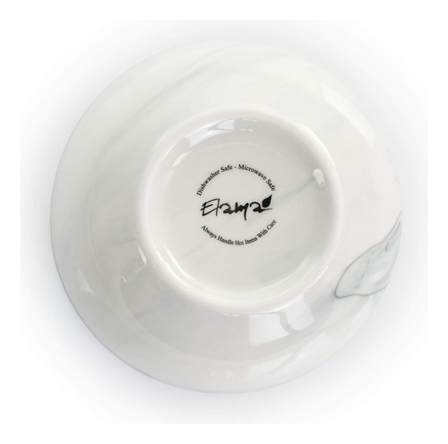 Juego De Platos De Vajilla Elama Fine Round Gloss, 16 Piezas