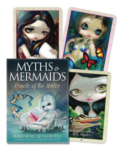 Imagen 1 de 5 de Myths And  Mermaids,  Oracle, Libro Y 42 Cartas, En Ingles