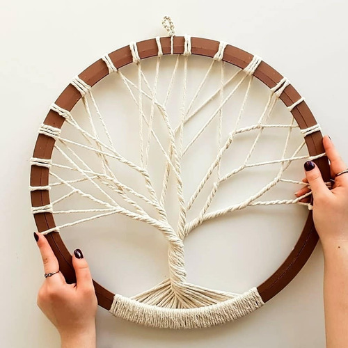 Aro Arbol De La Vida En Macrame