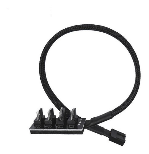 Hub Ventilador Pc 1 A 4 Pwm 4 Pins / 3 Pins Cable Trenzado