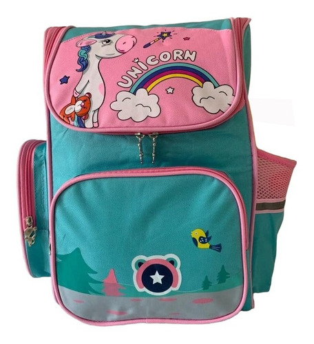  Mochila Unicornio  Kawai - Niñas Escolar Moda 