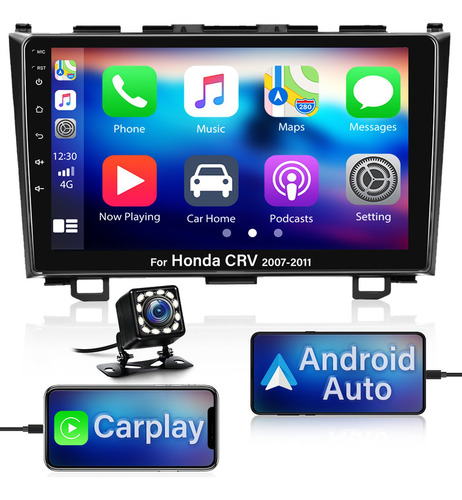 Reproductor D-play De 9in For Honda Crv 2007-2011