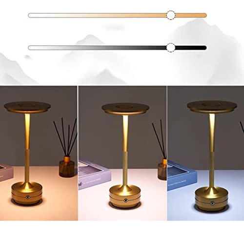 Lámpara De Mesa Inalámbrica: Lámpara De Mesa Ajustable Con C