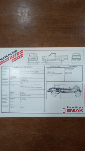 Catálogo De Producto Eniak Durango 1000 Español (Usado)