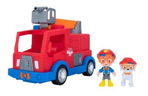 Imagen 2 de 3 de Blippi Vehiculo Camion De Bomberos Con Sonidos