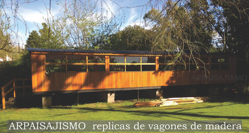 Imagen 3 de 10 de Vagon De Madera Construcción Cabañas Estilo Antiguo Tren