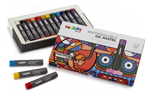 Oleo Pasteles Carioca Plus X 12 Unidades Color