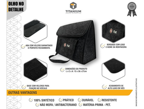 Imagem 2 de 4 de Bolsa Organizadora Porta Malas Universal Fiat Uno Palio