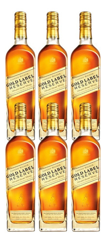 Caja De 6 Whisky Gold Label 750 Ml