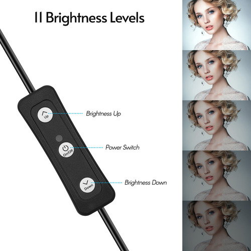 Kit De Iluminación De Videoconferencia Usb Andoer Con Vídeo