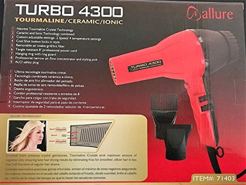 Encanto Turbo 4300 Turmalina / Secadora De Cerámica / Ión