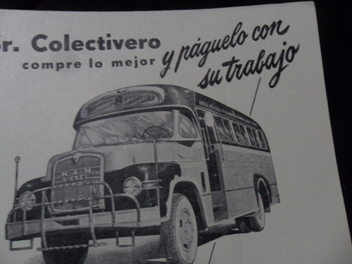 Folleto Colectivo Man 415 420  M.a.n. No Manual Antiguo Bus