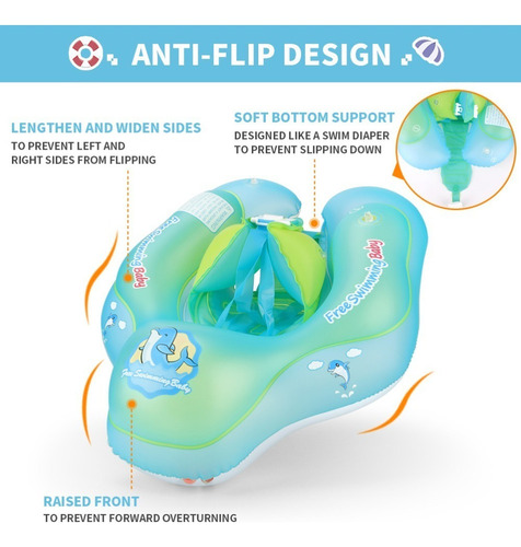 Anillo Inflable Bebé Asiento De Natación Seguridad Piscina,