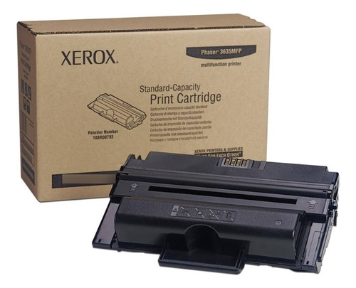 Toner Xerox Negro 108r00796 Phaser 3635mfp 10000 Páginas