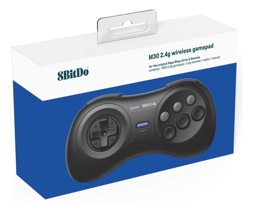 Gamepad M30 Inalámbrico De 8 Bits Y 2,4 G Para Sega Genesis/