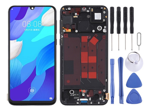 Tela Lcd Touch Com Moldura Para Huawei Nova 5 Pro