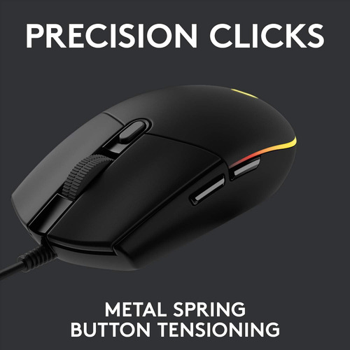 Logitech G203 Wired Gaming Mouse, 8.000 Ppp, Efecto Óptic...