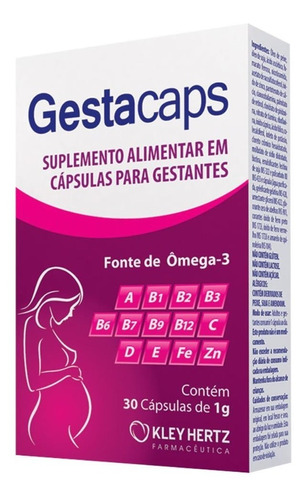 Vitamina Completa Para Mulheres Gestantes Gestacaps 30cáps