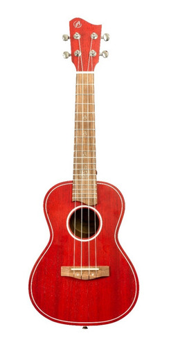 Ukelele Concierto Bamboo Rojo U-23 Fuego Incluye Funda Y Pua