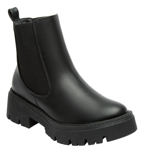 Botas Chelsea Mujer Urbana Combat Matilda Negro Fareli