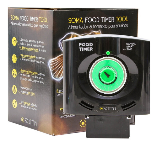 Alimentador Automático Soma Food Timer Tool Aquário Férias