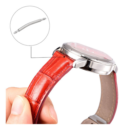 Pernos De Acero For Watch Correas 1.5 Mm Dia 22 Mm 20 Uds