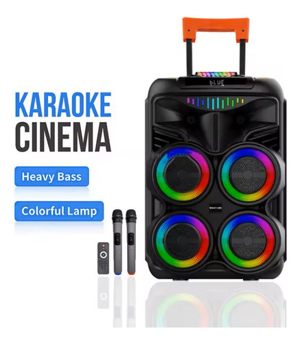 Parlante Portátil Bluetooth,4*8 Altavoz Magnético+2mic Jwk