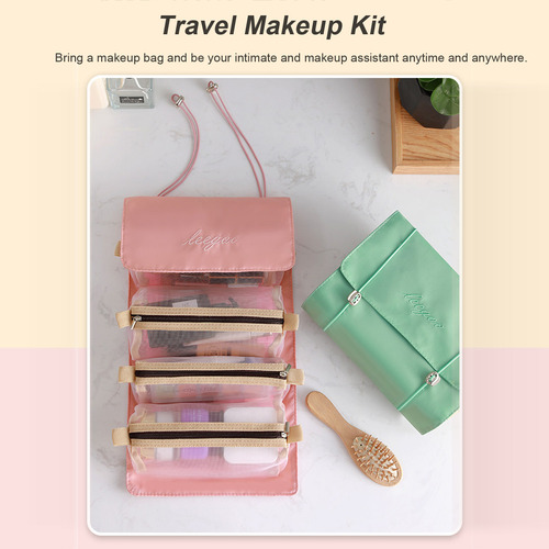 Bolsa De Maquillaje Y Cosméticos 4 En 1, Bolsa De Aseo Portá