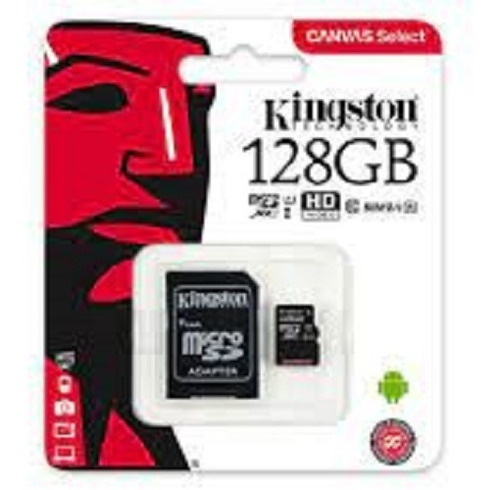 Memoria Micro Sd Kingston 128gb Canvas Select Clase 10 C/adp