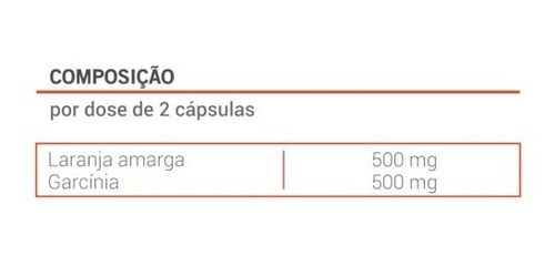 Imagem 2 de 2 de Citrus Aurantium + Garcinia Cambogia 60 Cápsulas