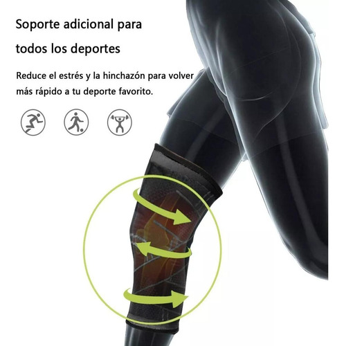 1 Par De Rodilleras Deportivas De Compresión Elástica Para G