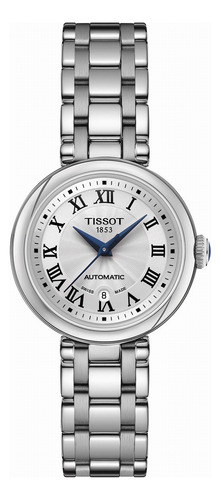 Reloj Tissot Bellissima Lady Automatic 29mm T1262071101300 Plateado Plateado Plateado