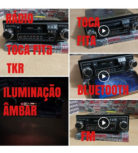 Rádio Toca Fita Tkr + Bluetooth ( Leia O Anúncio )ref : 112