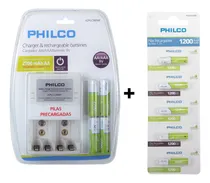Comprar Cargador Philco Para Pilas Aa Aaa 9v+4 Pilas Aa+5 Pilas Aaa