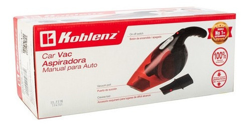 Aspiradora Portátil De Mano Koblenz Rojo