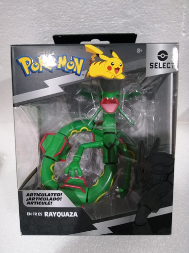 Pokemon Select Rayquaza Articulado Jazwares New No Funko Msi (Usado)