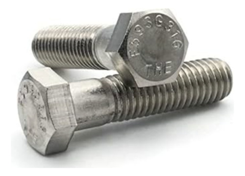 1/4 -20 X2-3/8 Tornillo Hex 316 Inoxidable 10 Piezas