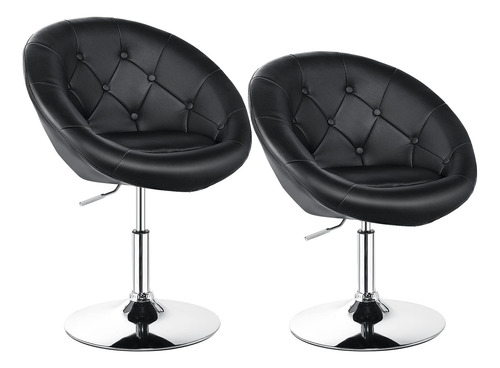 Juego De 2 Sillas Giratorias De Maquillaje Ajustables