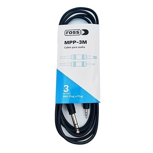 Cable Ross Mpp3-3m Mini Plug 3.5 A Plug Stereo 6.5 3 Metro 