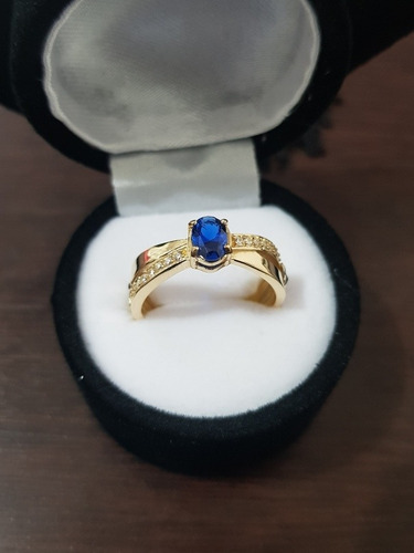 Anel De Formatura Esmeralda Natural E Zircones Ouro 18k