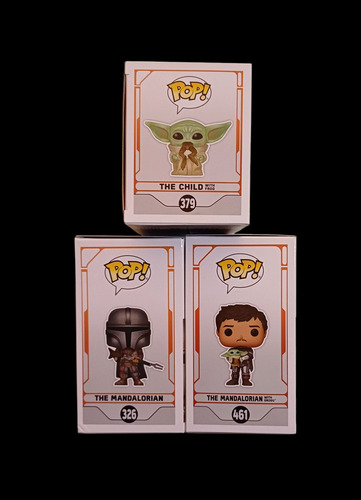 Funko Pop Pkte3 Star Wars The Mandalorian 326, 379 Y 461