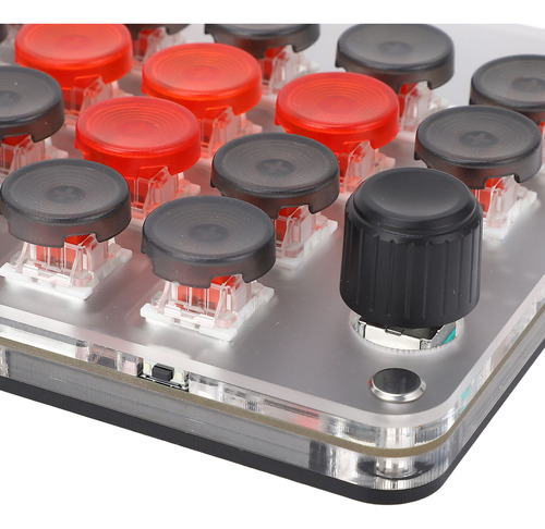 Teclado Macromecânico De Uma Mão, 21 Teclas, 1 Botão, Usb C,