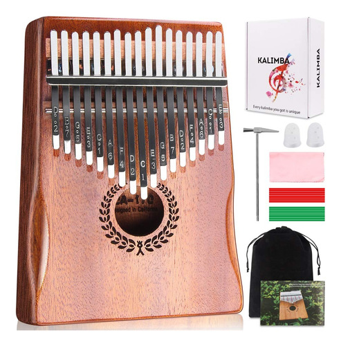 Piano De Pulgar Kalimba De 17 Teclas, Instrumento Music...