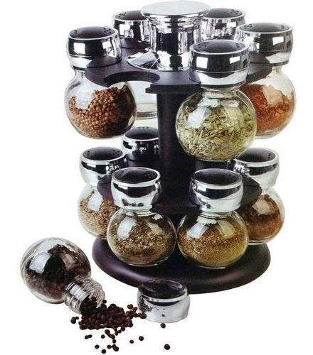 Especiero Giratorio X 12 Frascos Circular Cocina Organizador