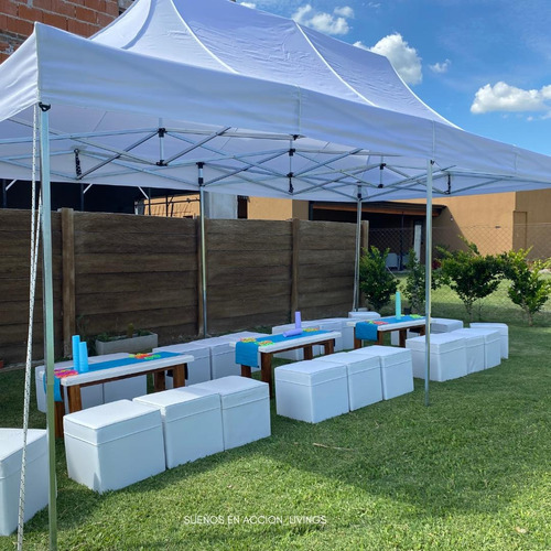 Alquiler De Mesas Barras Altas Banquetas Livings Puff Caña