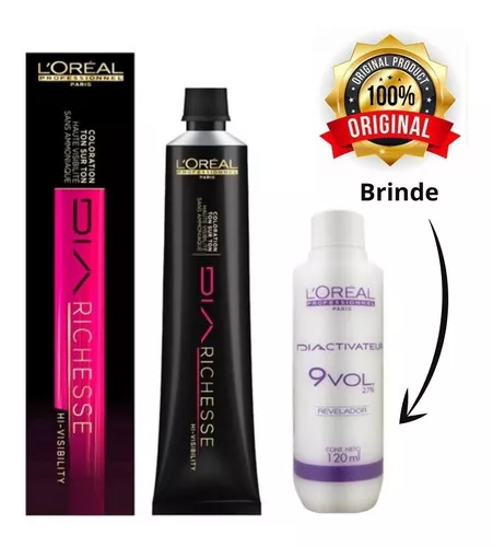 Tonalizante Dia Richesse Loreal 80g Todas As Cores + Blinde